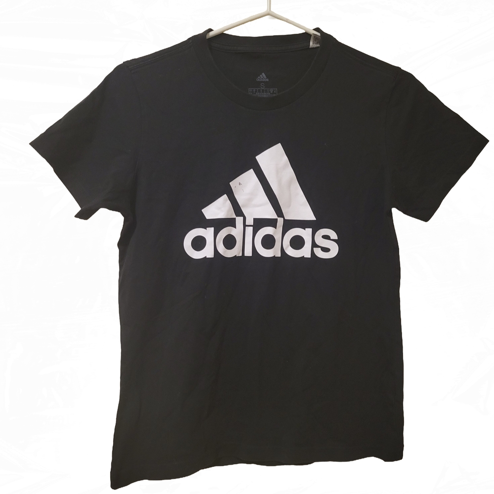 Adidas Women's Black Tee with White Logo